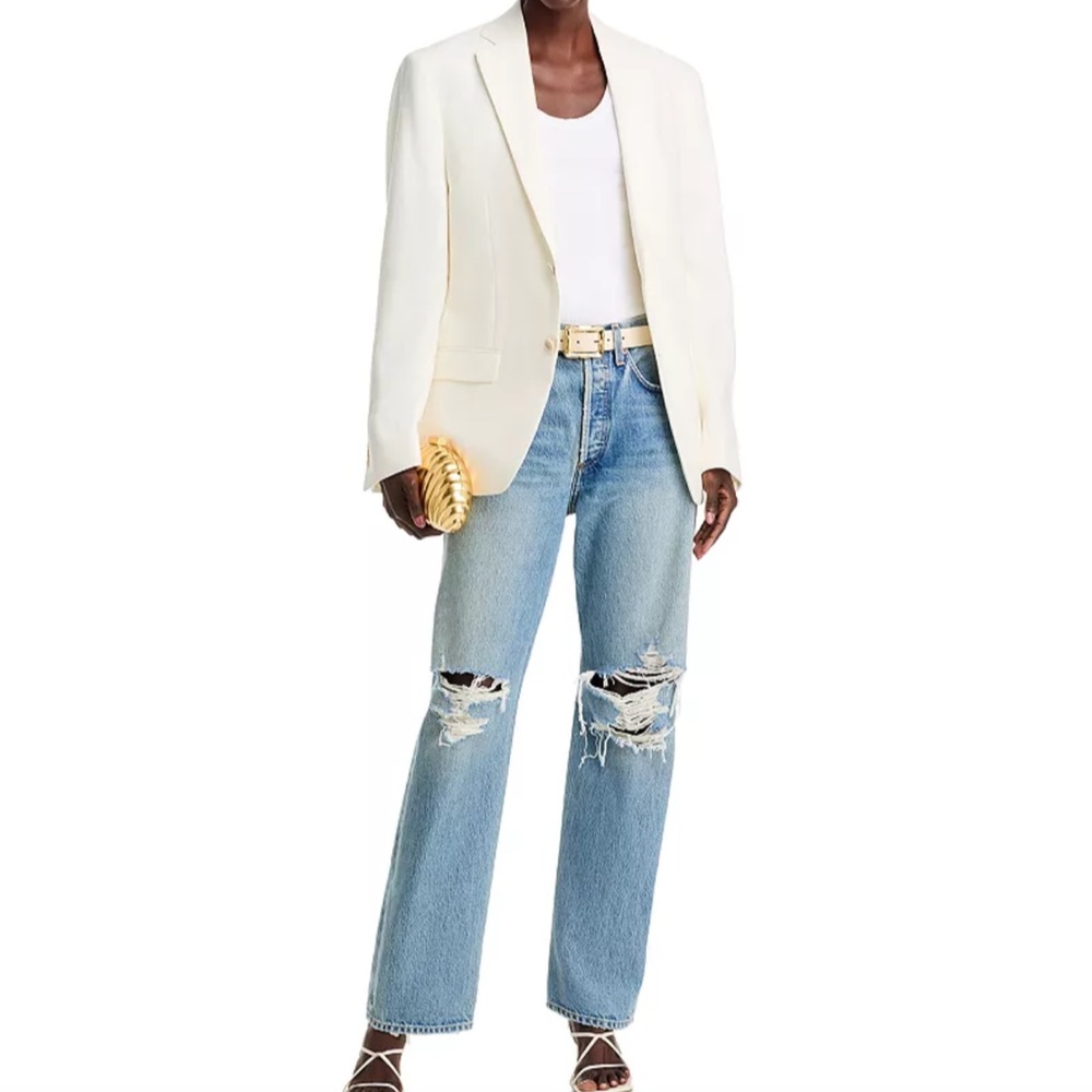 Agolde Women's Kelly High Rise Relaxed Jean in Backdrop, Size 24 NWT Made in USA